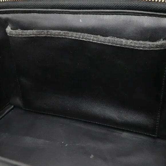 CHANEL Black Leather Logo Pouch - Picture 9 of 10